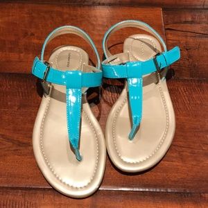 Land’s End Aqua Thong Sandals